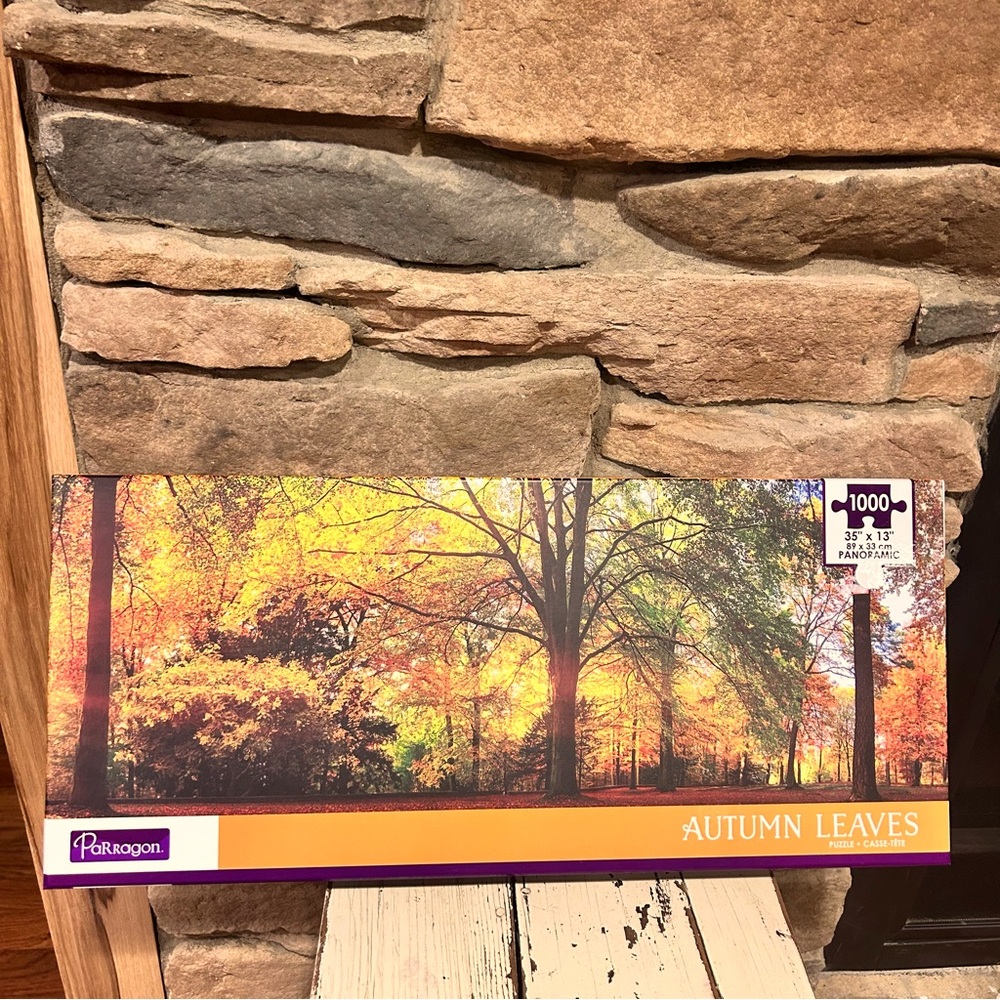 Autumn leaves puzzle 35” x 13” panoramic By PaRRagon.‎